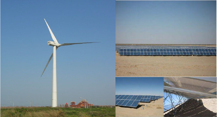 Wind solar 100KWwind solar hybird system,Solar and Wind electric project