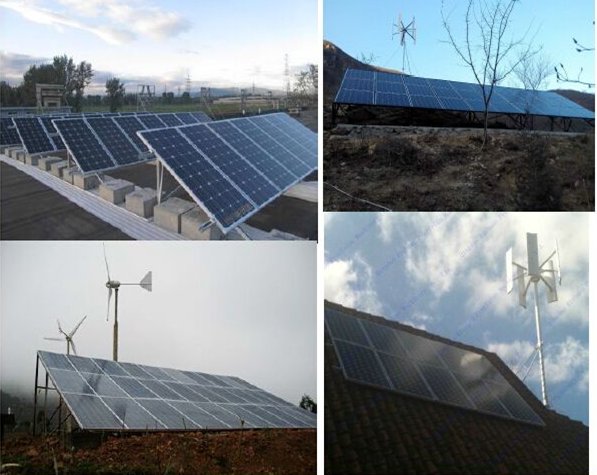 10KW wind solar  hybrid ,Solar and Wind electric project